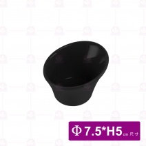 C斜口小缽 黑(喇叭型)