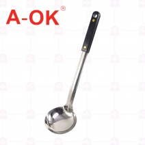 【A-OK】 304不銹鋼電木湯杓 34cm
