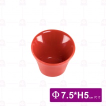C斜口小缽 紅(喇叭型)