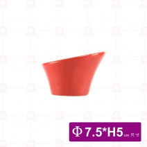 C斜口小缽 紅(喇叭型)