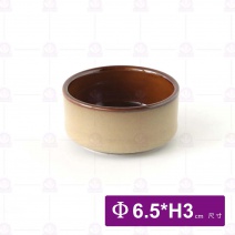 春陽窯燒2.5吋味碟-米