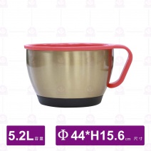 福鼎304乾冰桶(金)5.2L-Φ44xH15.6cm/