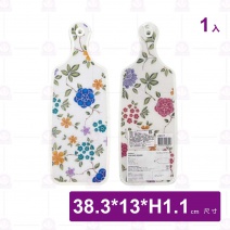 韓國花朵雙面抗菌料理砧板(附手柄)-38cm