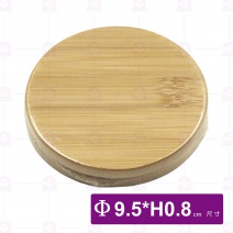 【菊川本味】平面竹杯墊(圓)(2入)-Φ9.5xH0.8cm