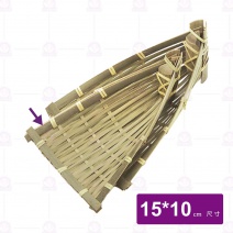 【菊川本味】青皮竹舟盛器-15x10cm