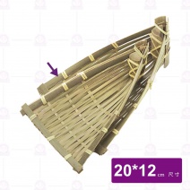 【菊川本味】青皮竹舟盛器-20x12cm