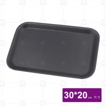 【菊川本味】自然風木盤(黑)-30x20cm