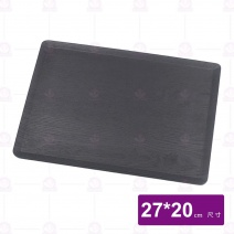 【菊川本味】自然風木盤(黑)-27x20cm