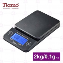【Tiamo】KS-900專業計時電子秤(藍光)-2kg/0.1g