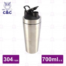 【C&C】316不鏽鋼乳清搖搖杯(不鏽鋼色)-700ml