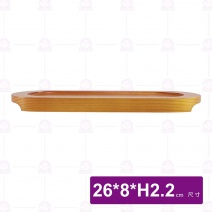 魚骨小菜盤(木板)-26x8xH2.2cm