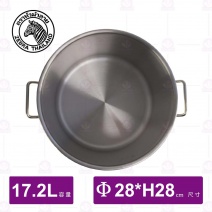 【斑馬ZEBRA】304複底深型魯桶(附蓋/底)-17.2L