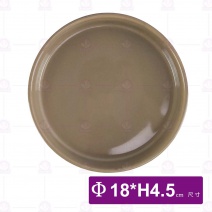 7吋歐風水盤(咖啡)-Φ18xH4.5cm