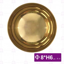 青銅金高腳雪糕杯-Φ8xH6cm