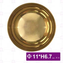 青銅金高腳雪糕杯-Φ11xH6.7cm
