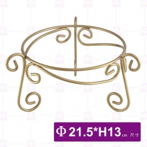 亞提斯藝術圓型陳列架(金黃)-Φ21.5(外徑)xH13