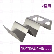 不鏽鋼墨西哥餅架(2格附佐料杯)-10x19.5xH5cm