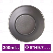 韓式304鍍鈦冰角雙層杯(銀)-300ml