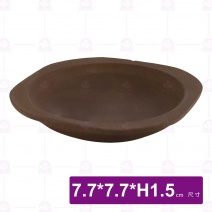 紫砂杯托-7.7x7.7xH1.5cm