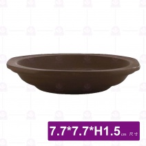 紫砂杯托-7.7x7.7xH1.5cm