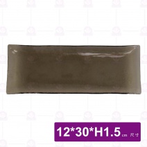 京都長皿(茶)-12x30xH1.5cm