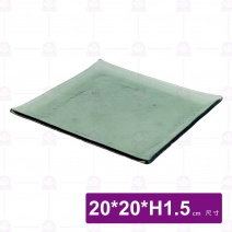 京都長皿(綠)-20x20xH1.5cm