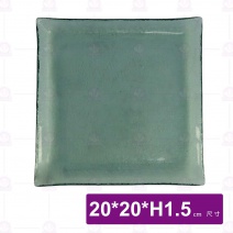 京都長皿(綠)-20x20xH1.5cm