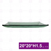京都長皿(綠)-20x20xH1.5cm