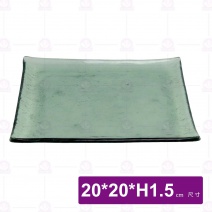 京都長皿(綠)-20x20xH1.5cm