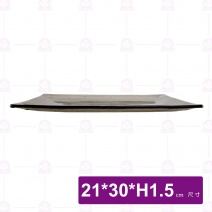 京都長皿(茶)-21x30xH1.5cm