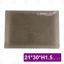 京都長皿(茶)-21x30xH1.5cm