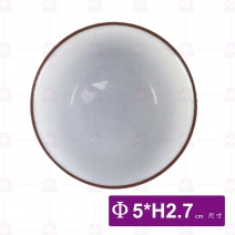 薄胎朱泥杯(內白)-Φ5xH2.7cm