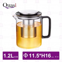【Quasi】逸品香玻璃濾茶壺-1.2L