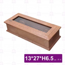 DW002深原木紋餐具盒-13x27xH6.5cm
