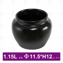 色釉醬料盅(黑色/中)-1.15L