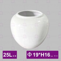 佛跳牆(大) 無蓋(白身)-Φ19xH16cm/2.5L
