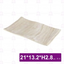 【HS】JA255 陶面條紋燒物盤 8.2吋-拉菲渲染(12入/盒)