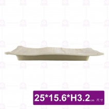 【HS】JA256 陶面條紋燒物盤 10吋-拉菲渲染(12入/盒)
