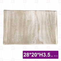 【HS】JA257 陶面條紋燒物盤 11吋-拉菲渲染(12入/盒)