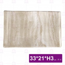 【HS】JA258 陶面條紋燒物盤 13吋-拉菲渲染(12入/盒)