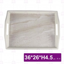 【HS】JA343-1 陶面雙耳托盤-拉菲渲染(6入/盒)