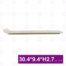 【HS】JA525 陶面翹角燒物盤-拉菲渲染(12入/盒)