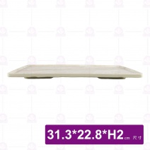 【HS】JA526 陶面長方平盤-拉菲渲染(8入/盒)