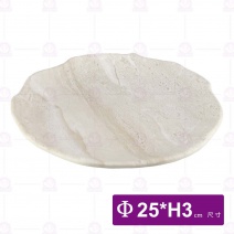 【HS】JA527 陶面波紋圓盤-拉菲渲染(12入/盒)