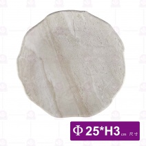 【HS】JA527 陶面波紋圓盤-拉菲渲染(12入/盒)