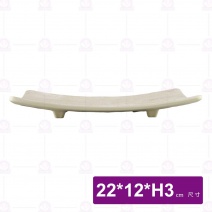 【HS】JA546 陶面長方波浪盤-拉菲渲染(12入/盒)