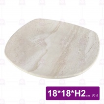 【HS】JA548 7吋陶面四方圓弧盤-拉菲渲染(12入/盒)