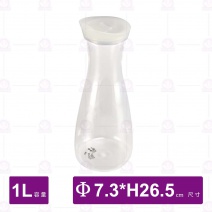 壓克力果汁瓶(白蓋)(小)-1L