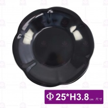 【HS】HS7027花漾深盤 10吋(黑)(12入/盒)