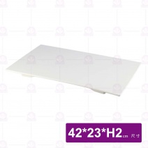 【HS】SK064長方平板16.5吋(瓷白加金)(6入/盒)